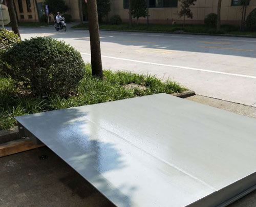 7月18日出售1臺(tái)材料稱重用2x3米5噸地磅秤給浙江三元建設(shè)工程