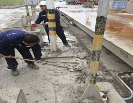 7月21日上門(mén)檢修玉田公司地磅秤數(shù)據(jù)不穩(wěn)